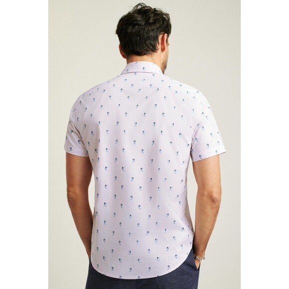 Bonobos Riviera Short Sleeve Men's Shirt Button-Up Print Standard Fit XXL 282862 - Picture 4 of 5